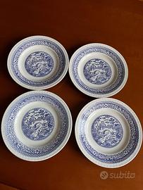 Set 4 piattini vintage ceramica CBM-FAENZA FORTE