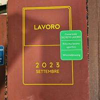 N.2 MEMENTI  LAVORO MAI UTILIZZATI MAI APERTI 2023