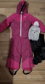 Kit abbigliamento sci bambina 4 anni