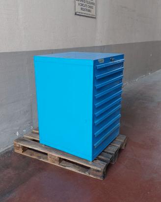Cassettiera in metallo per officina a 9 cassetti