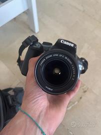 Canon 1100D reflex q8-55+ obiettivo 70-300