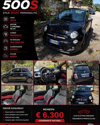 FIAT 500S 1.3 Multijet 95 CV (2014) - Allest.sport