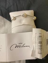 Braccialetto Miluna argento con perle