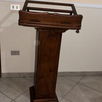 leggio monocolonna in legno 