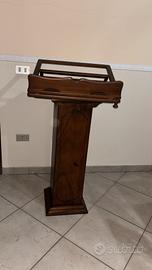 leggio monocolonna in legno 