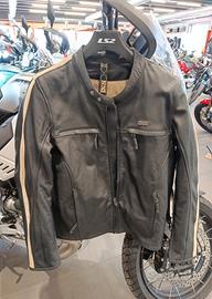 IXS Giacca Pelle Classic LD Stripe Nera Taglie: 52