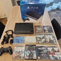 PLAYSTATION 3 SLIM 300GB SCATOLA + GIOCHI