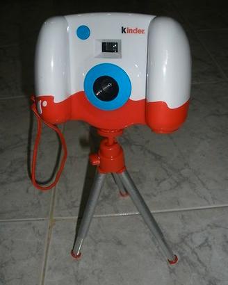 Fotocamera Giocattolo con Cavalletto KINDER Nuova