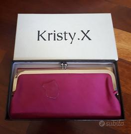 Portafoglio rosa Kristy.X da Donna in Pelle
