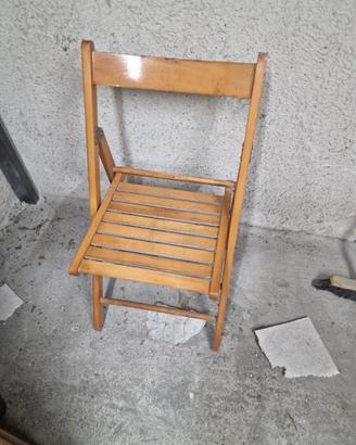 4 sedie pieghevoli legno – salvaspazio