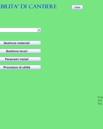 Software per contabilità di cantiere