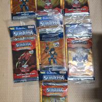 7 pacchetti bustine figurine Slugterra