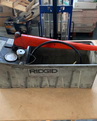 Ridgid Pompa prova impianti idraulica, con manomet