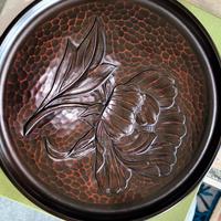 vassoio/piatto in legno laccato Kamakuri-bori