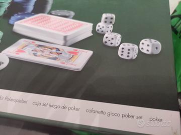 Cofanetto gioco poker set 