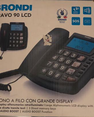 Telefono fisso BRONDI “Bravo 90 lcd”