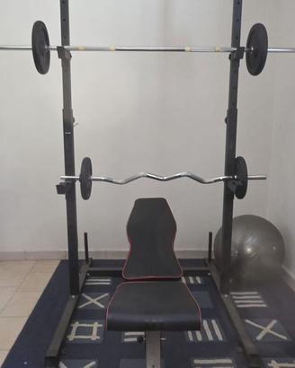 Palestra in Casa Completa – Squat Rack, Panca