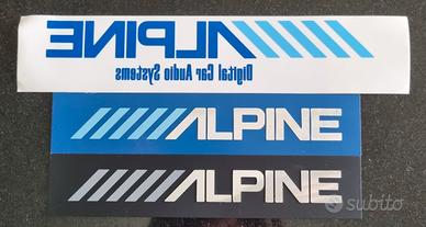 adesivi originali in alluminio Alpine 
