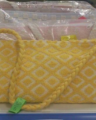 Borsa in cotone tessuto artigianato sardo manico