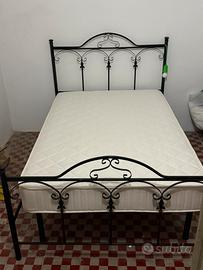 Letto in ferro battuto + materasso