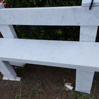 Panchina in Marmo Bianco Carrara