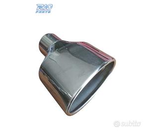 TERMINALE SCARICO OVALE IN ACCIAIO INOX TIPO RS4 C