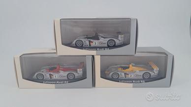 LOT 3 MINICHAMPS 1/43 INFINEON AUDI R8 SEBRING 200