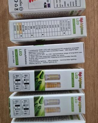 Lampadine G9 3000K 6 lampadine nuove