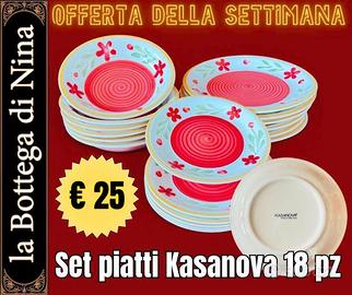 Set piatti Kasanova "L'Amante della Casa" 18 pz