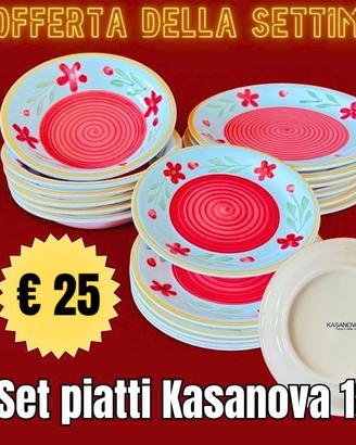 Set piatti Kasanova "L'Amante della Casa" 18 pz