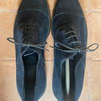 Scarpa stringata francesina scamosciata