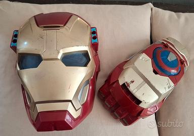 Maschera e guanto Iron man