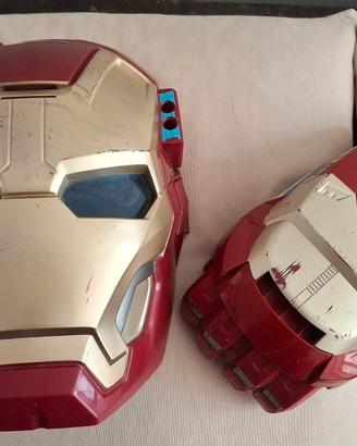 Maschera e guanto Iron man