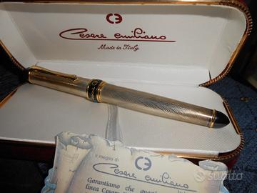 Penna stilografica in argento Cesare Emiliano