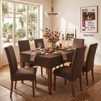 Coordinato Cucina 6 Coprisedia + Tovaglia Elastici