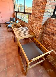 Set IKEA NAMMARO - Tavolo, 2 Sedie e 2 Poltrone