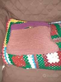 Borsa Crochet Handmade Bicolore con Tracolla a Ca