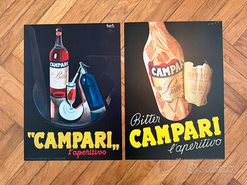 Lotto 2 poster CAMPARI – Riproduzioni vintage A3