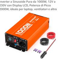 Inverter camper onda pura 1000w nuovo