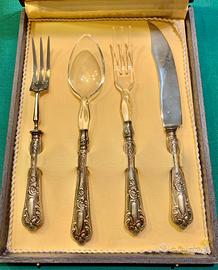Servizio posate da portata argento 800 - 4 pezzi