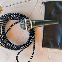 Microfono Shure beta 58a+ cavo canon