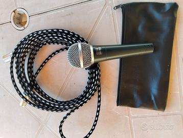 Microfono Shure beta 58a+ cavo canon