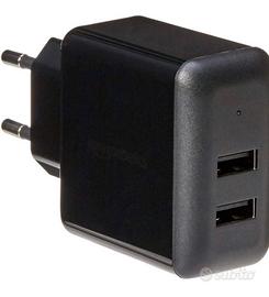 Carica batteria usb da. Parete x 2 dispositivi