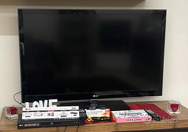 TV LG 47” 3D + Blu-ray 3D + 19 occhiali