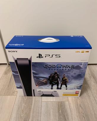 PlayStation 5 Lettore Disco + God Of War - NUOVA