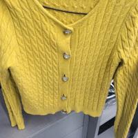 cardigan giallo menta elemente