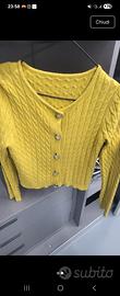 cardigan giallo menta elemente