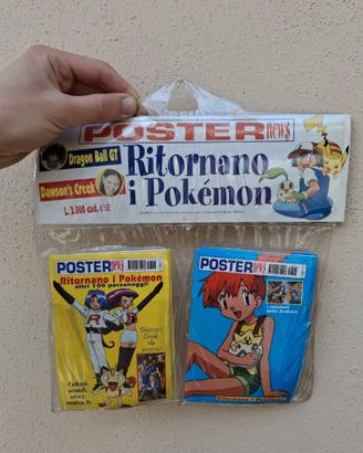 POSTER NEWS Ritornano I Pokemon Mini Riviste raro