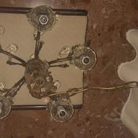 lampadario con luci a forma di candela vintage 