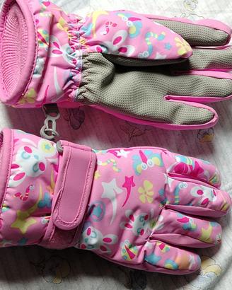 guanti da neve per bambina - nuovi